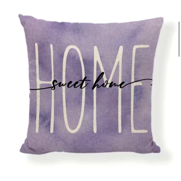 Set of 4 Lavender Bless Home Throw Pillow Covers 18x18 - Picture 2 of 5
